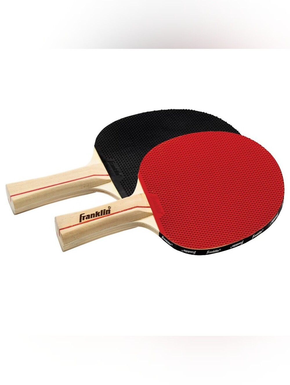 Franklin Sports Optic Paddles 2 Player + Franklin White 40MM 12 Pack Ball